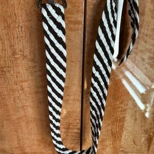 Chocolate and White Braided Strap